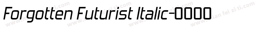 Forgotten Futurist Italic字体转换